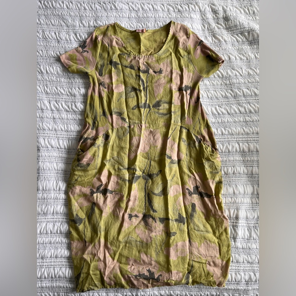 Goose Island linen dress unique